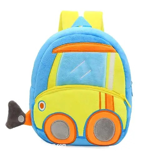 Bulldozer Preschool Toddler Backpack 1 1
