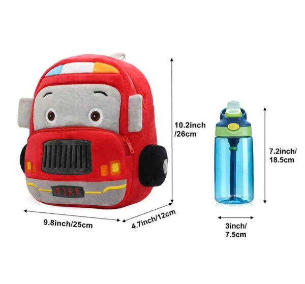Fire Engine preschool toddler backpack 4