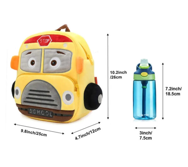 School Bus preschool toddler backpack 4
