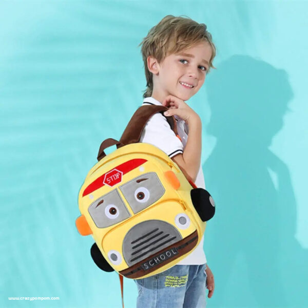 School Bus preschool toddler backpack 6