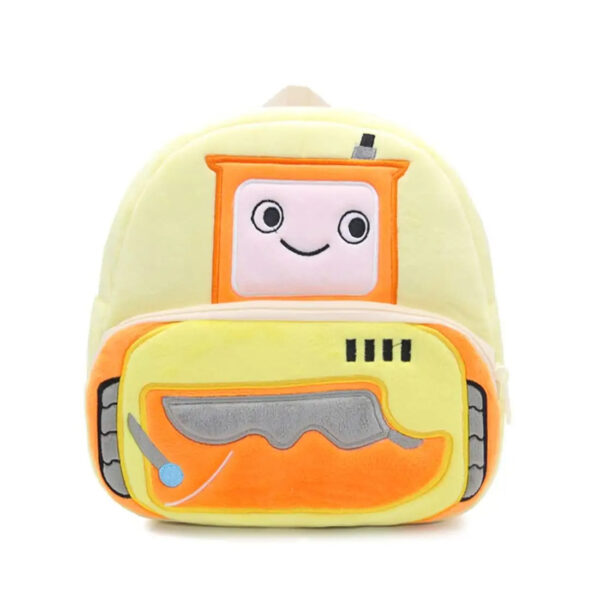 Yellow Bulldozer preschool backpack 1 1