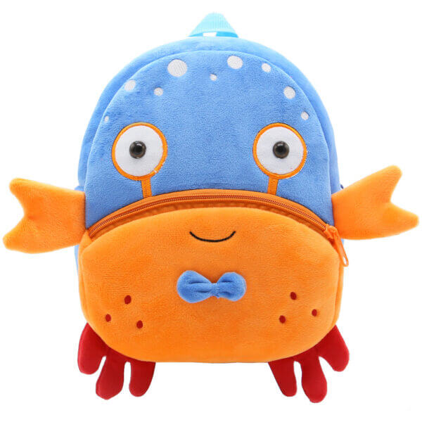 Attractive Crab Plush Toddler Backpack 2