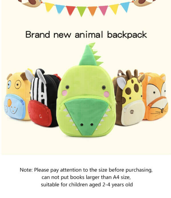 Crocodile Plush Toddler Backpack for Baby 6