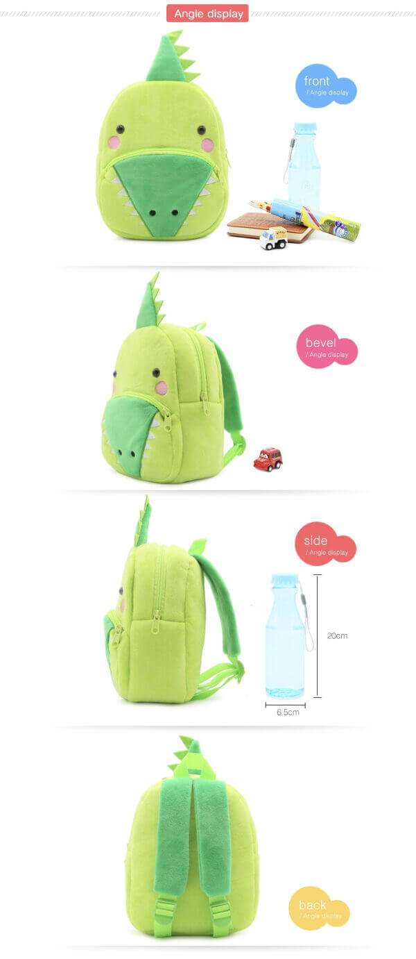Crocodile Plush Toddler Backpack for Baby 8