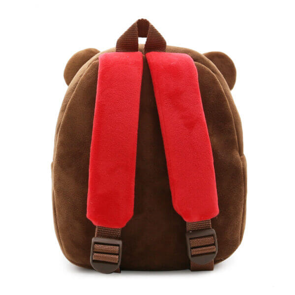 Cute Coffee bear Plush Toddler Backpack 5