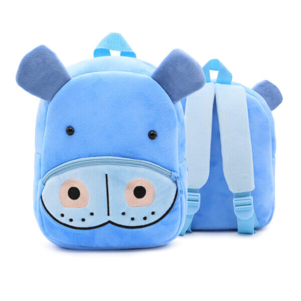 Hippo Plush Toddler Backpack