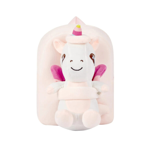 Pink Unicorn with doll backpack 2