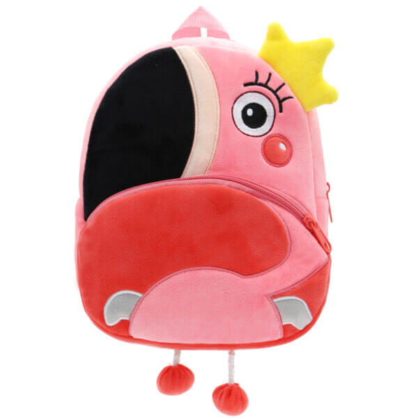 Plush Toddler Backpack Flamingo 2