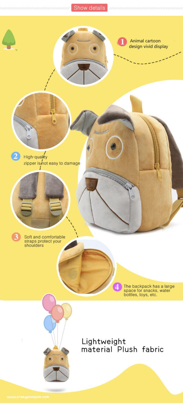 Shar Pei Toddler Backpack 13