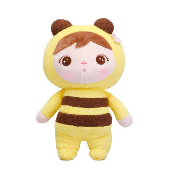 Yellow Bee backpack with doll toddler 4