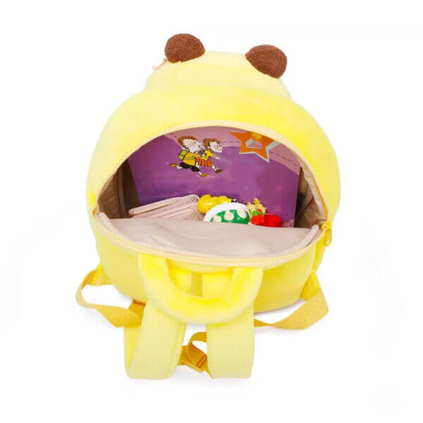 Yellow Bee backpack with doll toddler 7