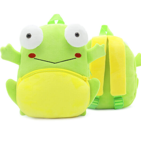frog Plush Toddler Backpack