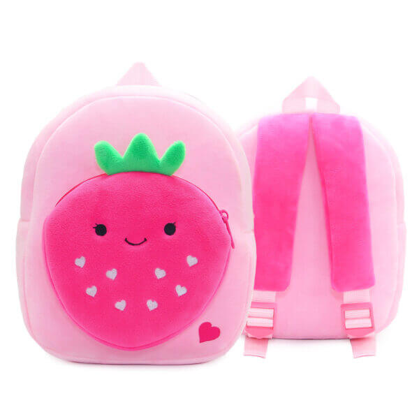 strawberry backpack toddler backpack details 1