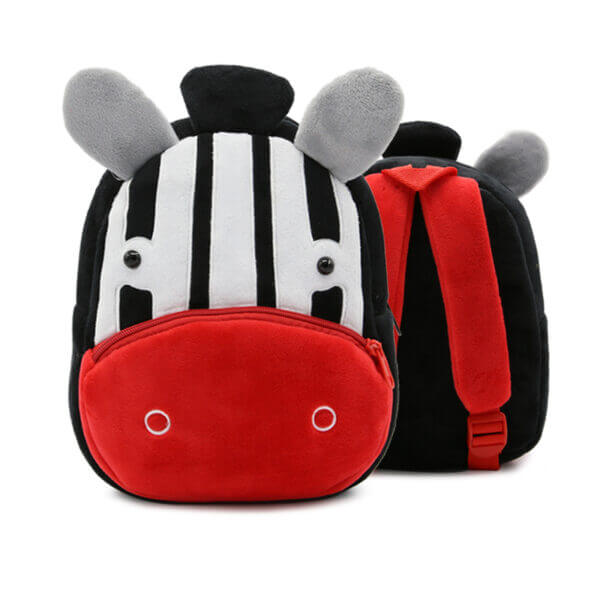 zebra plush toddler backpack 1